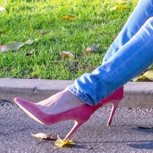 Vegan Heels-Cult of Coquette -Azar II Blush Velvet